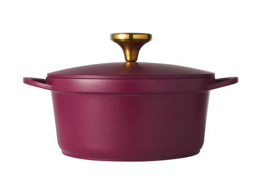 Cast lite NS casserole 20cm/2.4L Cherry GB