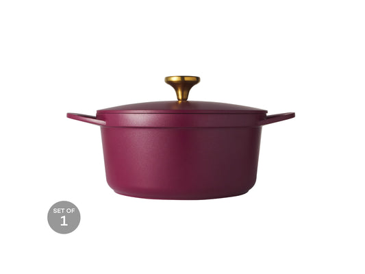 Cast lite NS casserole 24cm/4.2L Cherry GB