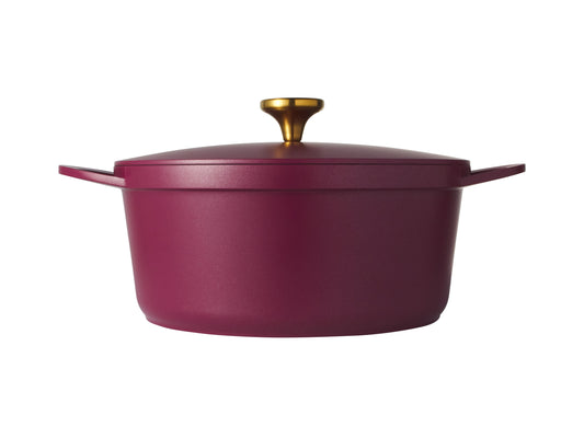 Cast lite NS casserole 28cm/6.3L Cherry GB