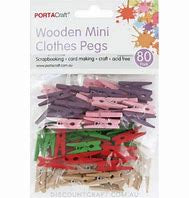 Mini coloured pegs