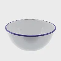 Enamel deep cereal bowl 16cm