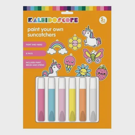 Kaleidoscope paint your own suncatchers kit