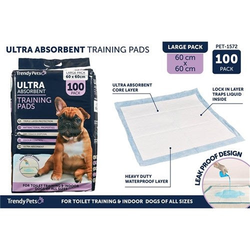 Puppy training pad 60x60cm 100pce
