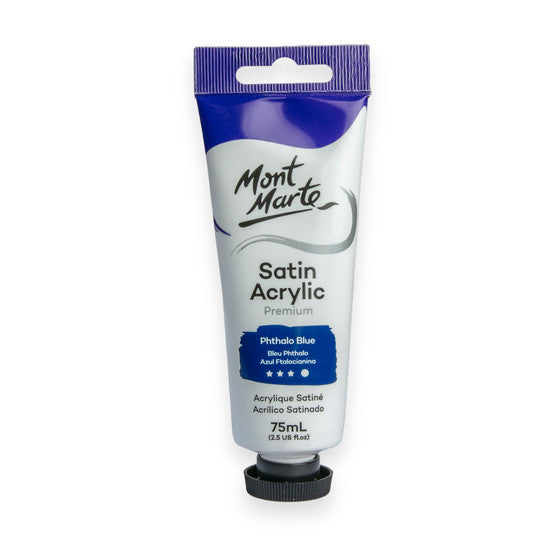 Satin acrylic phthalo blue 75ml