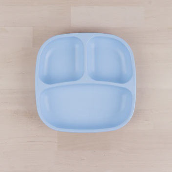 Divided plate ice blue
