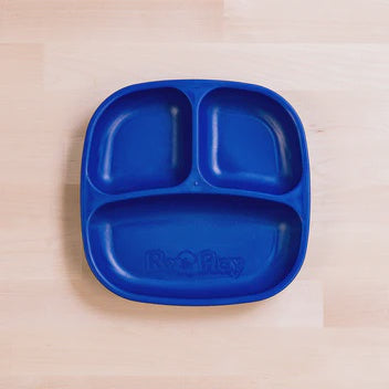 Divided plate navy blue