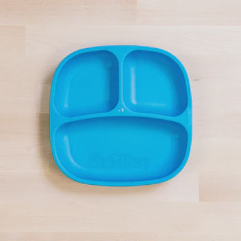 Divided plate sky blue