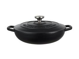 Cast iron braiser black 27cm/3.3L