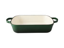 Cast Iron roaster English racing green 34x26cm 5L gift boxed