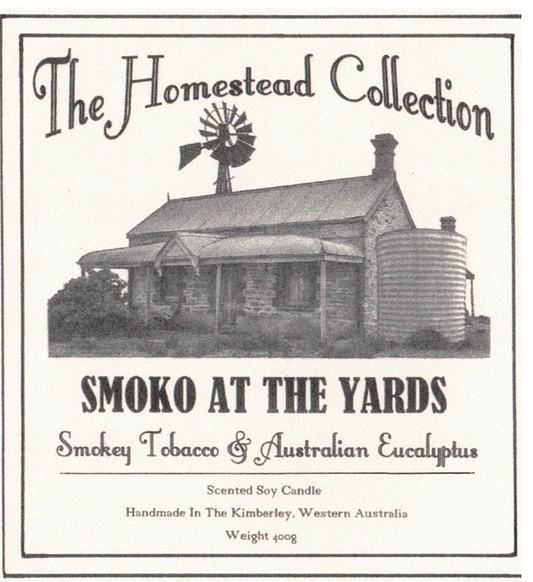 Smoko at the yards jar candle