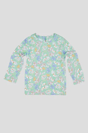 Rashie L/S Half Zip Sea Blossom Sz0