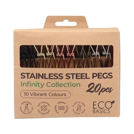 Eco basics stainless steel pegs infinity 20pcs