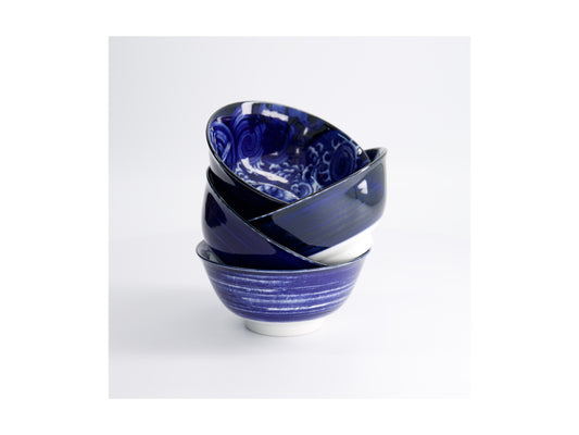 Japonism bowl giftset 4cm 14cm blue GB