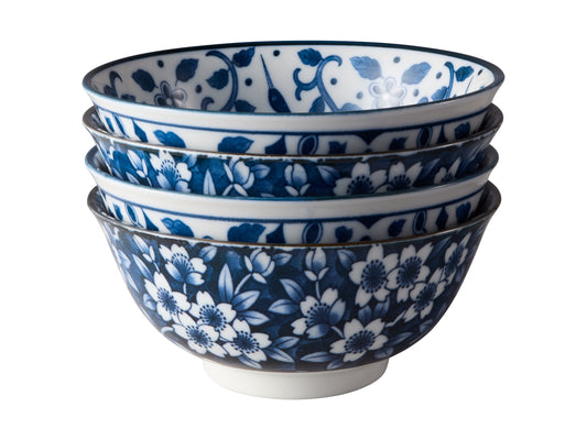 Sakur bowl giftset 4pc 15cm Blue GB