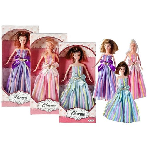 Fashion doll in evening gown 30cm