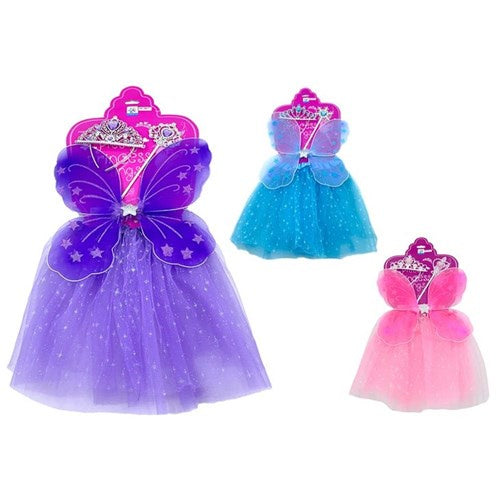 Fairy dress up costume w/wings 3pce