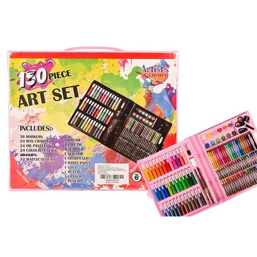 Art set in carry case 130pce
