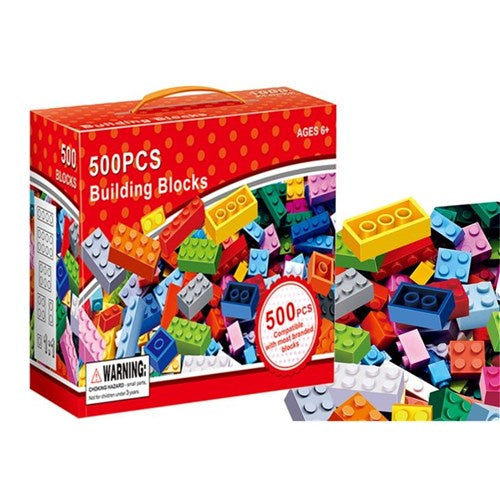 Colourful building blocks 500pce