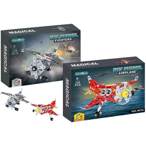 DIY metal plane model set 134-136pce