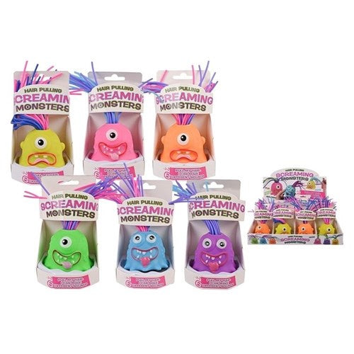 1pce Screaming Monster Hair Pulling Toy