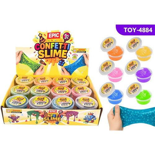 Confetti slime 1pc