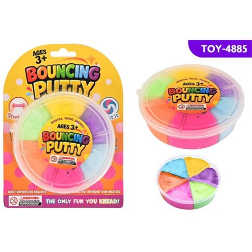 Bouncing rainbow putty 1pc