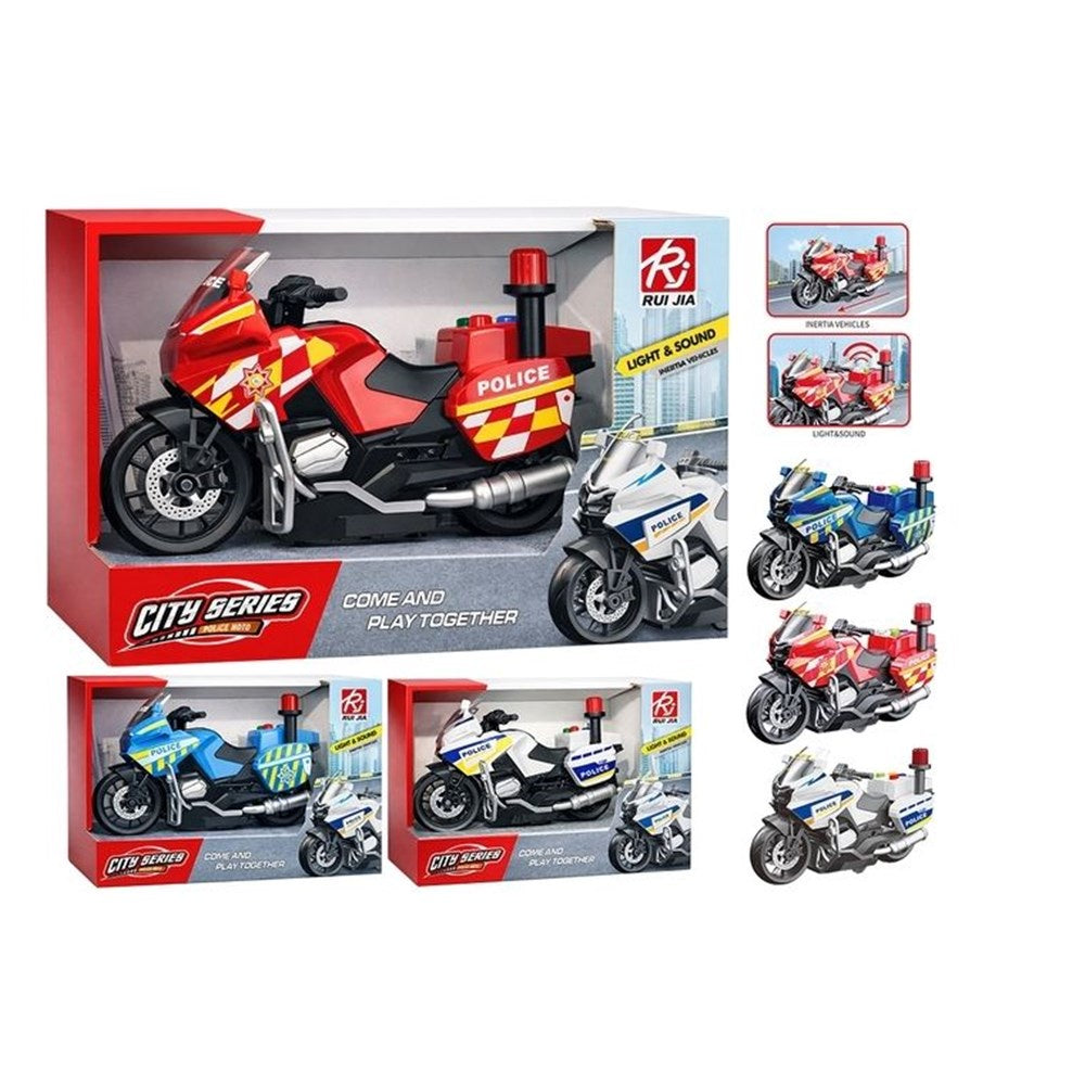 Police motorbike light & sound