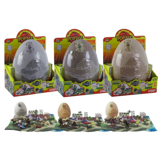 7pc Dino smash egg w/light & sound battery operated