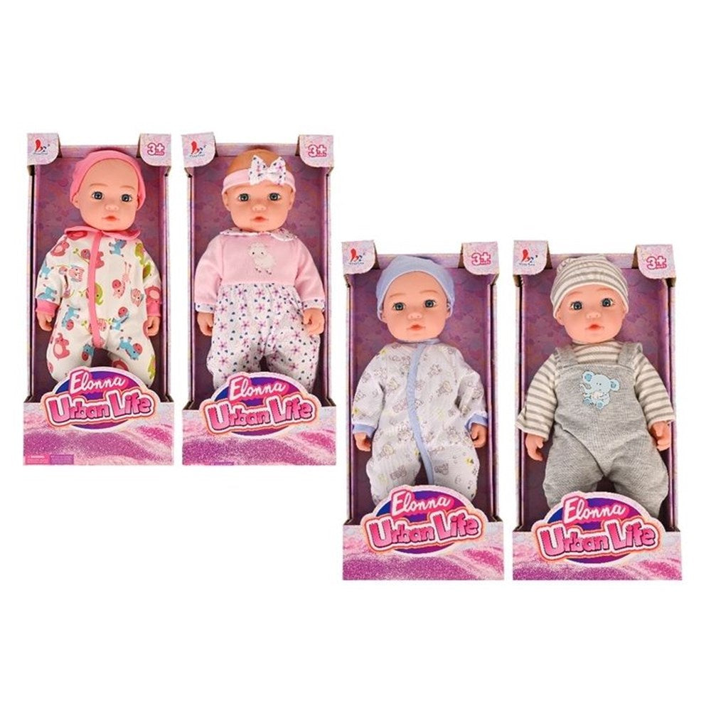 Elonna Baby Doll 45cm 4 asst