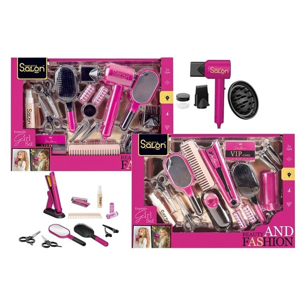 14-17pc Large Salon Set w/Dryer Straightener