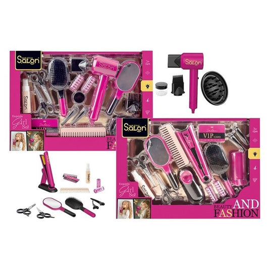 14-17pc Large Salon Set w/Dryer Straightener