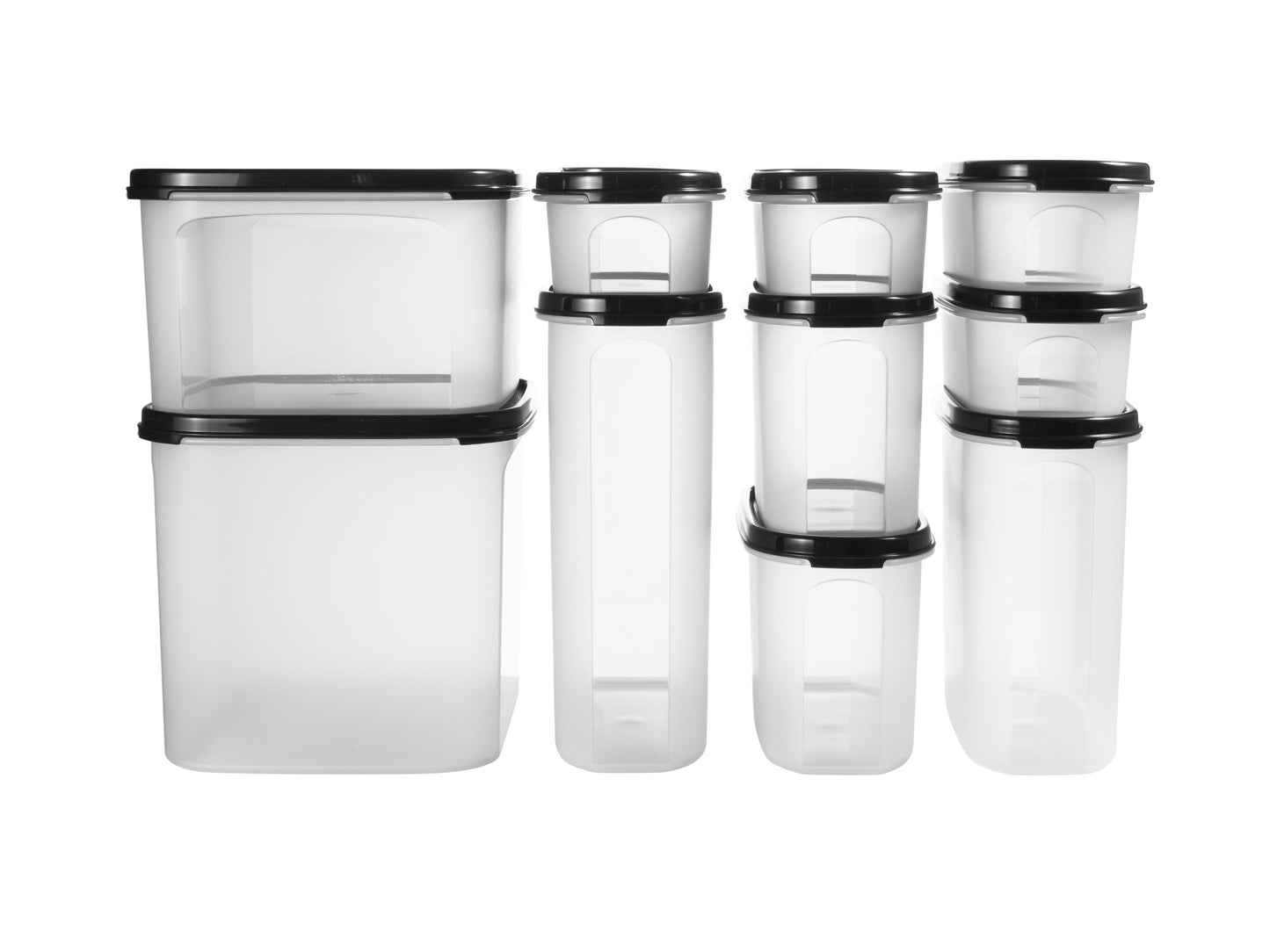 Modular dry food container set of 10