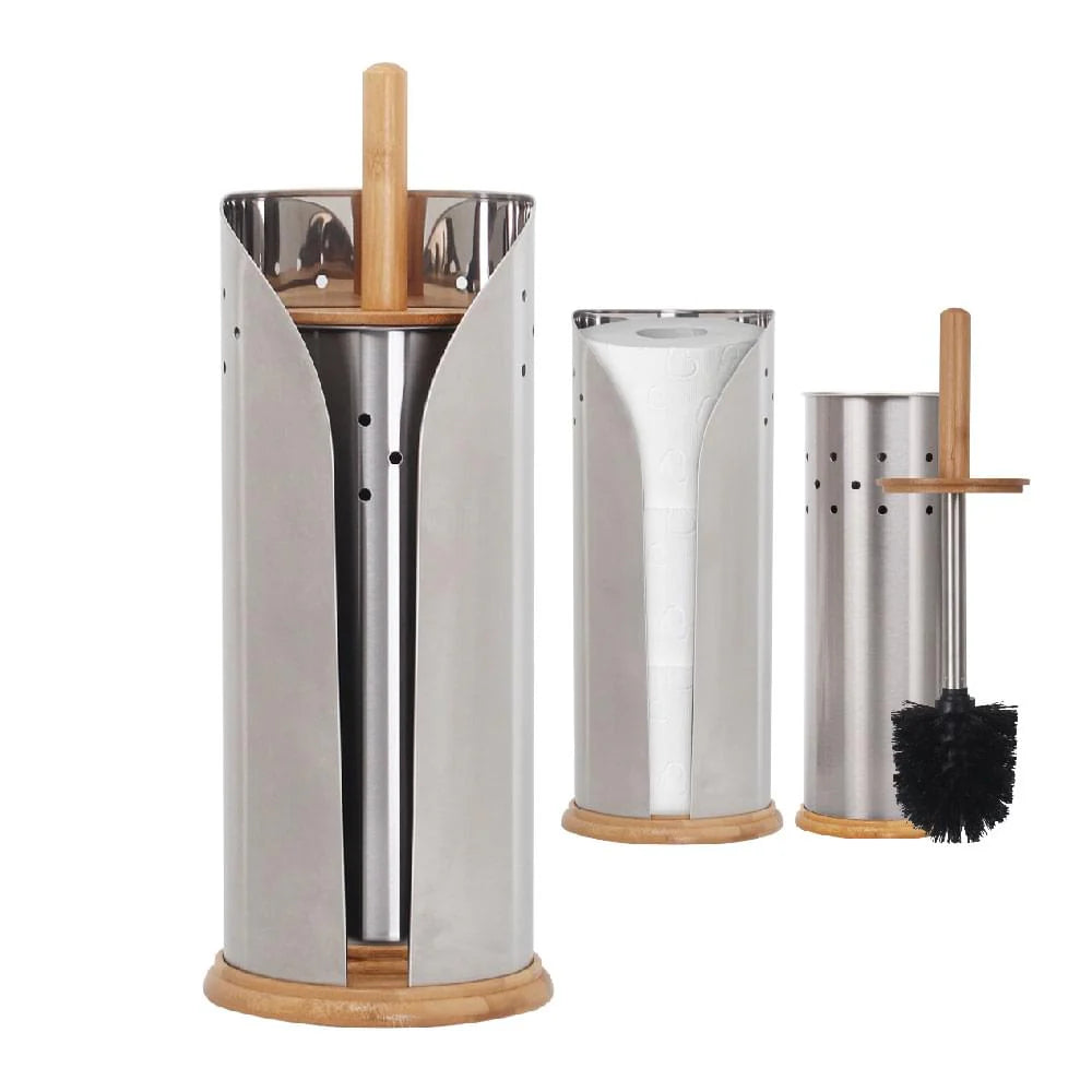 Eco basics toilet set & roll holder combo
