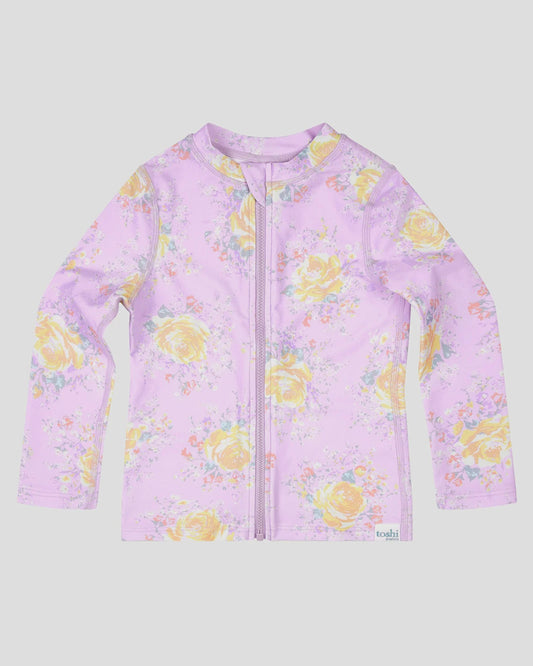 Swim rashie LS full zip Classic Tallulah sz4