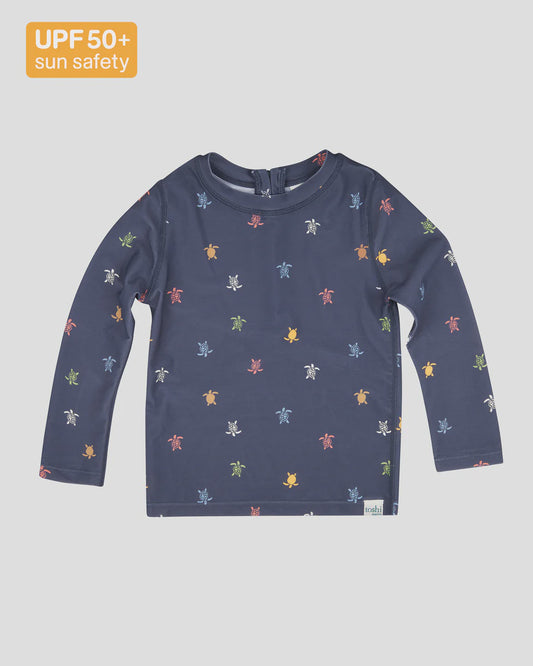 Rashie L/S Half zip Turtle Island Sz 5