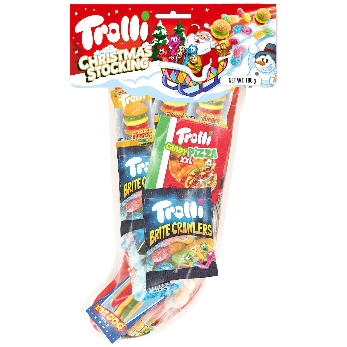 Christmas stocking of lollies