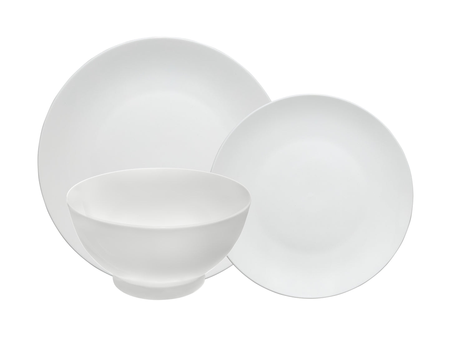 White basics dynasty coupe dinner set 12pc GB