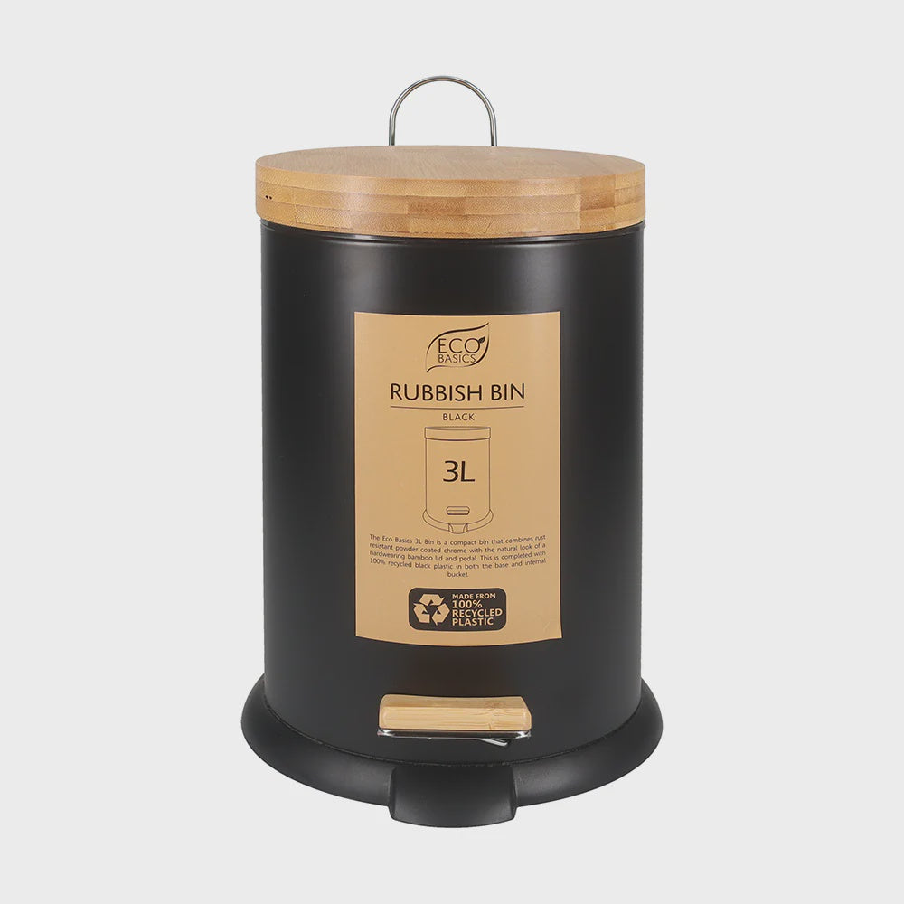 Eco basics rubbish bin 3L Black