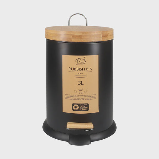 Eco basics rubbish bin 3L Black