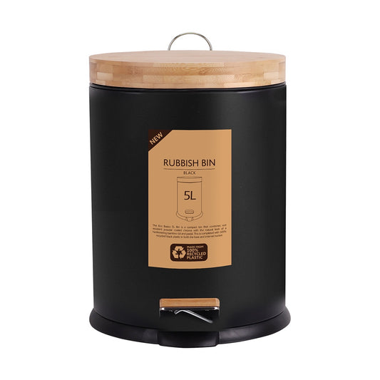 Eco Basics Rubbish Bin Black 5L