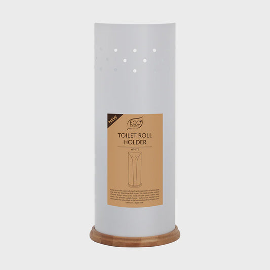Eco basics toilet roll holder white