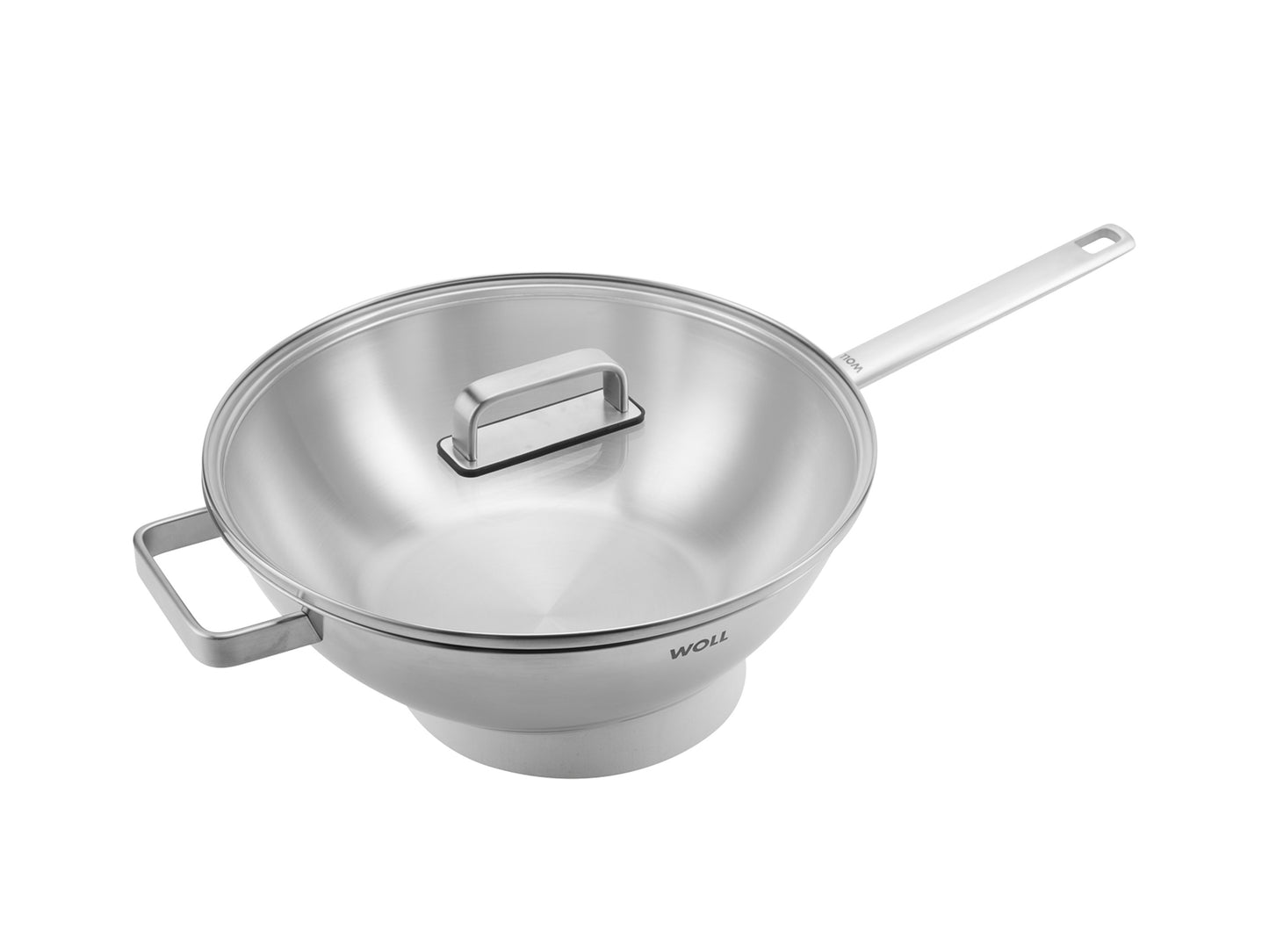 Steel wok with lid & helper 30cm GB