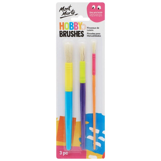 Hobby brushes 3 pc set