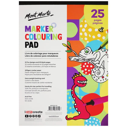 Marker colouring pad A4 25 pages
