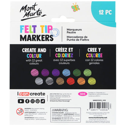 Felt Tip Markers 12pce