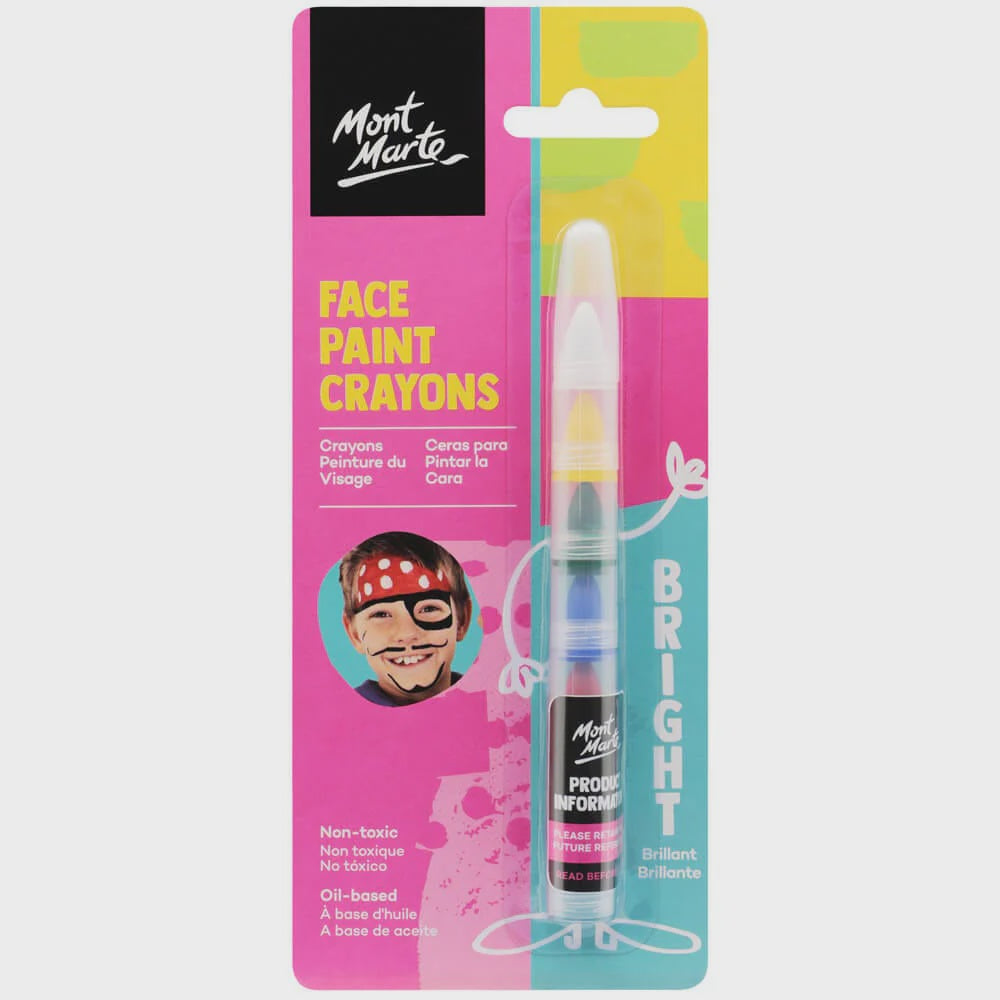 Kids face painting crayons 6pk Bright