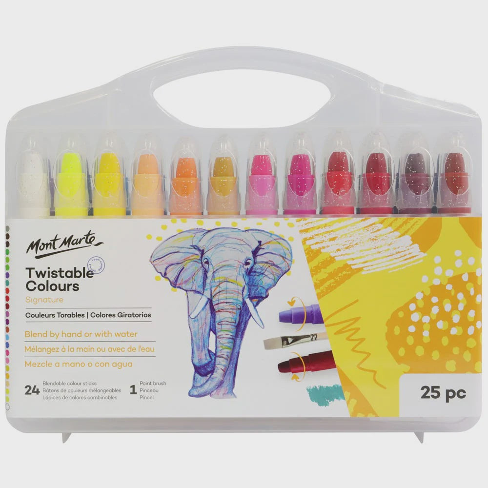 Studio twistable colours 24 sticks 1 brush