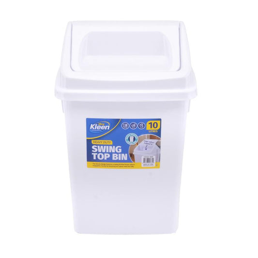 Xtra Kleen Swing Top Bin 10Ltr