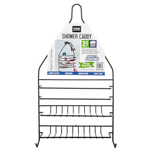 Home Master Shower Caddy 2 Tier - Black