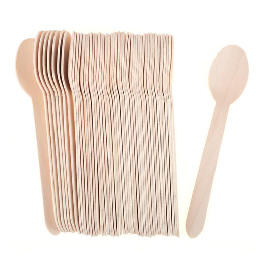 Eco-Friendly Wooden Spoon 50pk